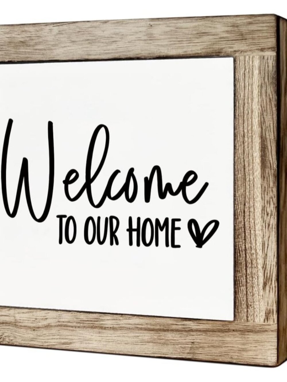 Welcome Sign, Wooden Box Signs for Home Decor, Freestanding Welcome Decor Sign,
